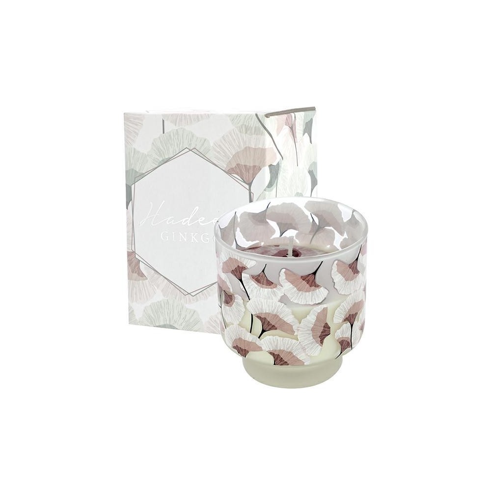 CANDELA PROFUMATA VETRO DECORO